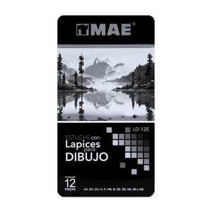 Lápices de Dibujo MAE Hexagonal 12 piezas Lápices de Dibujo MAE Hexagonal 12 piezas