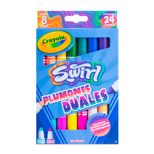 Plumones Duales Crayola Swirl 8 piezas Plumones Duales Crayola Swirl 8 piezas