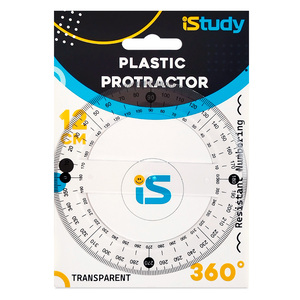 Transportador iStudy Transparente 360° 12 cm Transportador iStudy Transparente 360° 12 cm