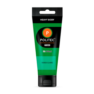 Pintura Acrílica Politec Studio Heavy Body Verde Claro 100 ml Pintura Acrílica Politec Studio Heavy Body Verde Claro 100 ml