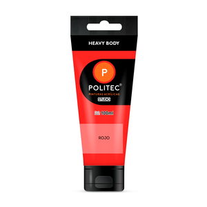 Pintura Acrílica Politec Studio Heavy Body Rojo 100 ml Pintura Acrílica Politec Studio Heavy Body Rojo 100 ml