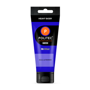 Pintura Acrílica Politec Studio Heavy Body Azul Ultramar 100 ml Pintura Acrílica Politec Studio Heavy Body Azul Ultramar 100 ml
