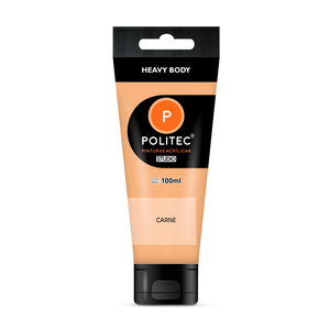 Pintura Acrílica Politec Studio Heavy Body Carne 100 ml Pintura Acrílica Politec Studio Heavy Body Carne 100 ml