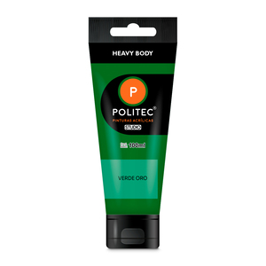 Pintura Acrílica Politec Studio Heavy Body Verde Oro 100 ml Pintura Acrílica Politec Studio Heavy Body Verde Oro 100 ml