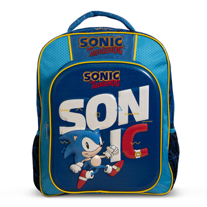 Mochila Escolar Ruz Sonic Glitter Azul  Mochila Escolar Ruz Sonic Glitter Azul