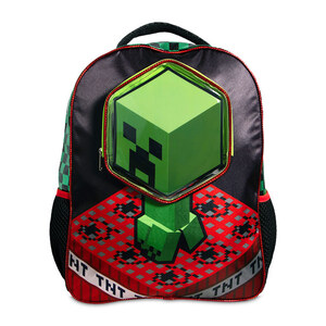 Mochila Escolar Ruz Minecraft 3D Verde Mochila Escolar Ruz Minecraft 3D Verde