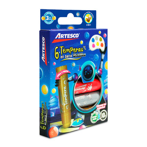Témperas en Barra Artesco Metálicas 6 piezas Témperas en Barra Artesco Metálicas 6 piezas