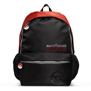 Mochila Escolar Truzt Pokémon Negro con Rojo Mochila Escolar Truzt Pokémon Negro con Rojo