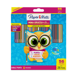 Lápices de Colores Paper Mate Redondos Doble Punta 28 piezas Lápices de Colores Paper Mate Redondos Doble Punta 28 piezas