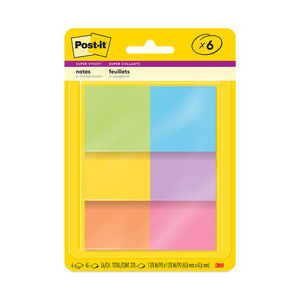 Notas Adhesivas Post-It 2x2" 6 pads Colores 45 hojas Notas Adhesivas Post-It 2x2" 6 pads Colores 45 hojas