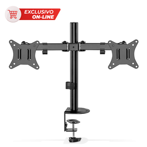 Soporte Articulado para 2 Monitores 17 a 32 pulgadas Acteck Enforce Zone SM490 Negro Soporte Articulado para 2 Monitores 17 a 32 pulgadas Acteck Enforce Zone SM490 Negro