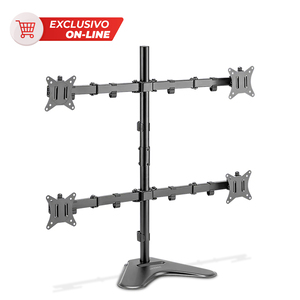 Soporte Articulado para 4 Monitores 17 a 32 pulgadas Acetck Enforce ZONE‑B Negro Soporte Articulado para 4 Monitores 17 a 32 pulgadas Acetck Enforce ZONE‑B Negro