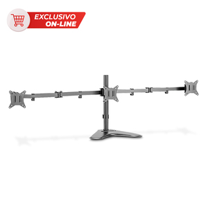 Soporte Articulado para 3 Monitores 17 a 27 pulgadas Acetck Enforce ZONE‑B Negro Soporte Articulado para 3 Monitores 17 a 27 pulgadas Acetck Enforce ZONE‑B Negro