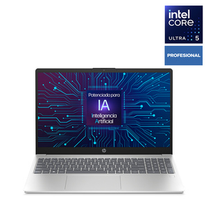 Laptop HP Intel Core Ultra 5 Potenciado por IA 15.6 pulgadas 512GB SSD 8GB RAM 15FD1254LA Plata Laptop HP Intel Core Ultra 5 Potenciado por IA 15.6 pulgadas 512GB SSD 8GB RAM 15FD1254LA Plata