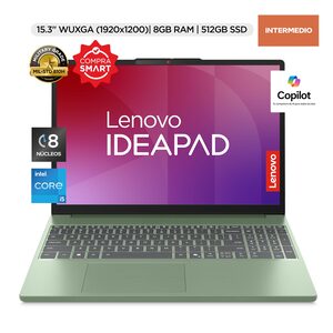 Laptop Lenovo IdeaPad Slim 3 Intel Core i5 15.3 pulgadas 512GB SSD 8GB RAM 83K1004-ALM Seafoam Green Laptop Lenovo IdeaPad Slim 3 Intel Core i5 15.3 pulgadas 512GB SSD 8GB RAM 83K1004-ALM Seafoam Green