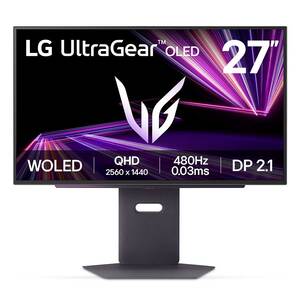 Monitor Gaming Plano LG UltraGear OLED 27 pulgadas QHD 480Hz Negro Monitor Gaming Plano LG UltraGear OLED 27 pulgadas QHD 480Hz Negro