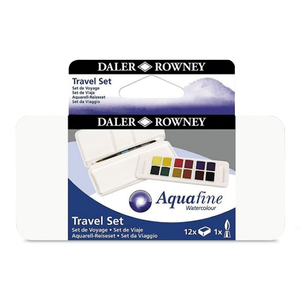 Set de Acuarelas Daler Rowney Aquafine Travel 12 Piezas Set de Acuarelas Daler Rowney Aquafine Travel 12 Piezas