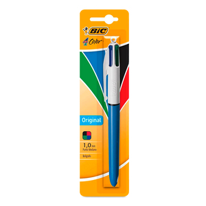 Pluma Retráctil 4 en 1 Bic 4 Color / Punto mediano / Tinta negra roja azul verde / 1 pieza Pluma Retráctil 4 en 1 Bic 4 Color / Punto mediano / Tinta negra roja azul verde / 1 pieza