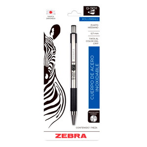 Bolígrafo Retráctil Zebra G-301 Gel Punto Mediano Tinta Negra Bolígrafo Retráctil Zebra G-301 Gel Punto Mediano Tinta Negra