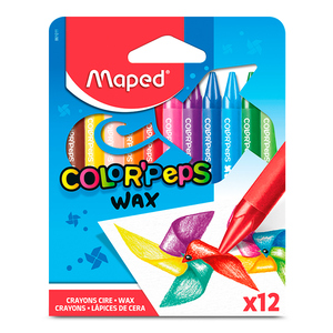 Crayolas Maped Color'Peps Wax Colores 12 piezas Crayolas Maped Color'Peps Wax Colores 12 piezas