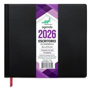 Agenda Semanal Escritorio 2026 Negro Agenda Semanal Escritorio 2026 Negro