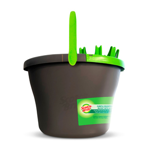 Cubeta con Exprimidor Scotch-Brite Gris Cubeta con Exprimidor Scotch-Brite Gris