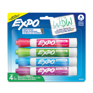 MARCADOR PAPERMATE EXPO FASHION (COLORES, 4 PZS.) MARCADOR PAPERMATE EXPO FASHION (COLORES, 4 PZS.)