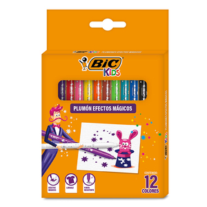 Plumones Mágicos Bic Evolution Borrables Lavables Punta Redonda Colores Surtidos 12 piezas Plumones Mágicos Bic Evolution Borrables Lavables Punta Redonda Colores Surtidos 12 piezas