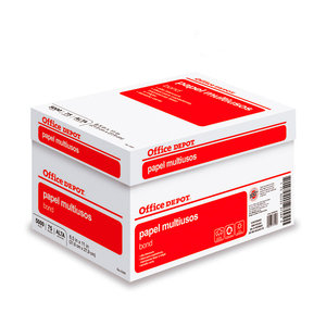 Caja de Papel Tamaño Carta Office Depot Blanco 5000 hojas Caja de Papel Tamaño Carta Office Depot Blanco 5000 hojas