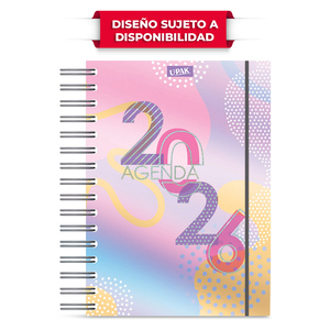 Agenda Diaria 2026 Upak Ondas de Color Agenda Diaria 2026 Upak Ondas de Color
