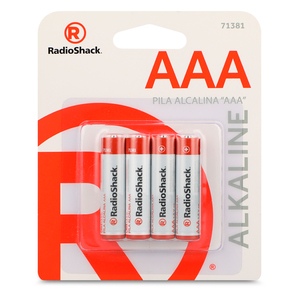 Pilas Alcalinas AAA RadioShack 4 piezas Pilas Alcalinas AAA RadioShack 4 piezas