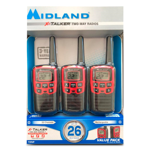 Walkie Talkie Midland T31VP 42 km Negro 3 piezas Walkie Talkie Midland T31VP 42 km Negro 3 piezas