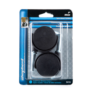 RUEDAS GEMELAS SHEPERD (NEGRO, 51 MM) RUEDAS GEMELAS SHEPERD (NEGRO, 51 MM)
