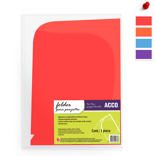 Folder Carta Wilson Jones Colores 