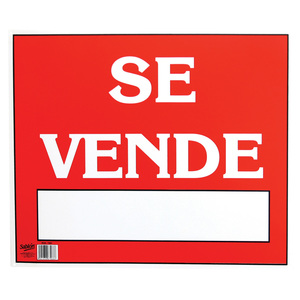 Letrero Se Vende Sablón / 34 x 50 cm