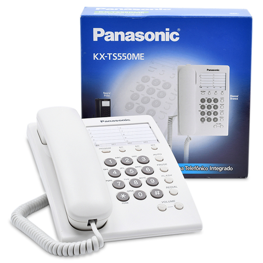 TELEFONO ALAMBRICO PANASONIC KX-TS550 (NEGRO)