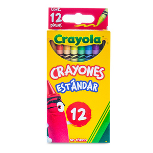 Crayones Estándar Crayola Colores 12 piezas
