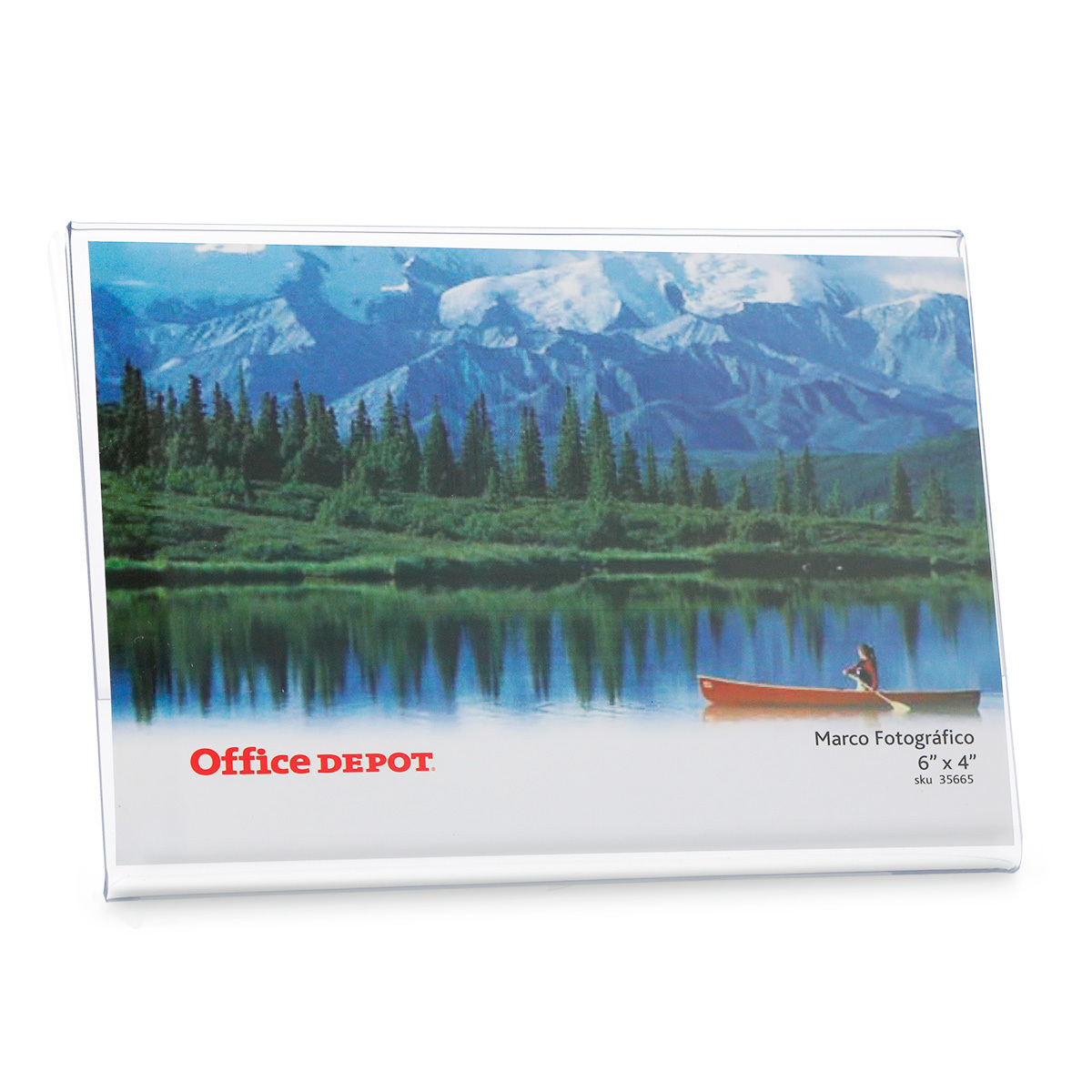 Marco para Letreros Office Depot Horizontal Acrílico Transparente 15 x 10 cm