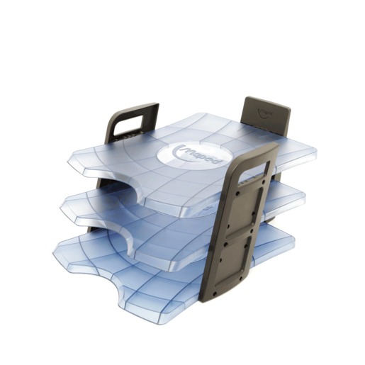Charola para Documentos Maped Carta 3 niveles Azul