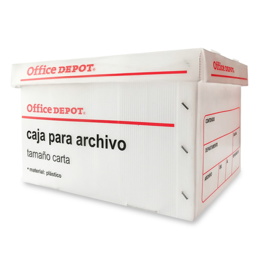 Caja para Archivo Carta Office Depot / Plástico / Blanco