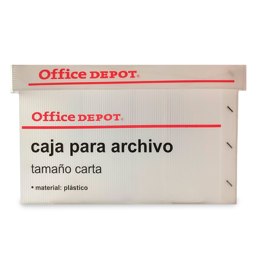 Caja para Archivo Carta Office Depot / Plástico / Blanco