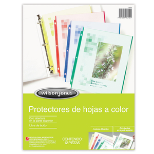 PROTECTORES DE HOJAS TINTED POCKET (COLORES, 12 P) PROTECTORES DE HOJAS TINTED POCKET (COLORES, 12 P)