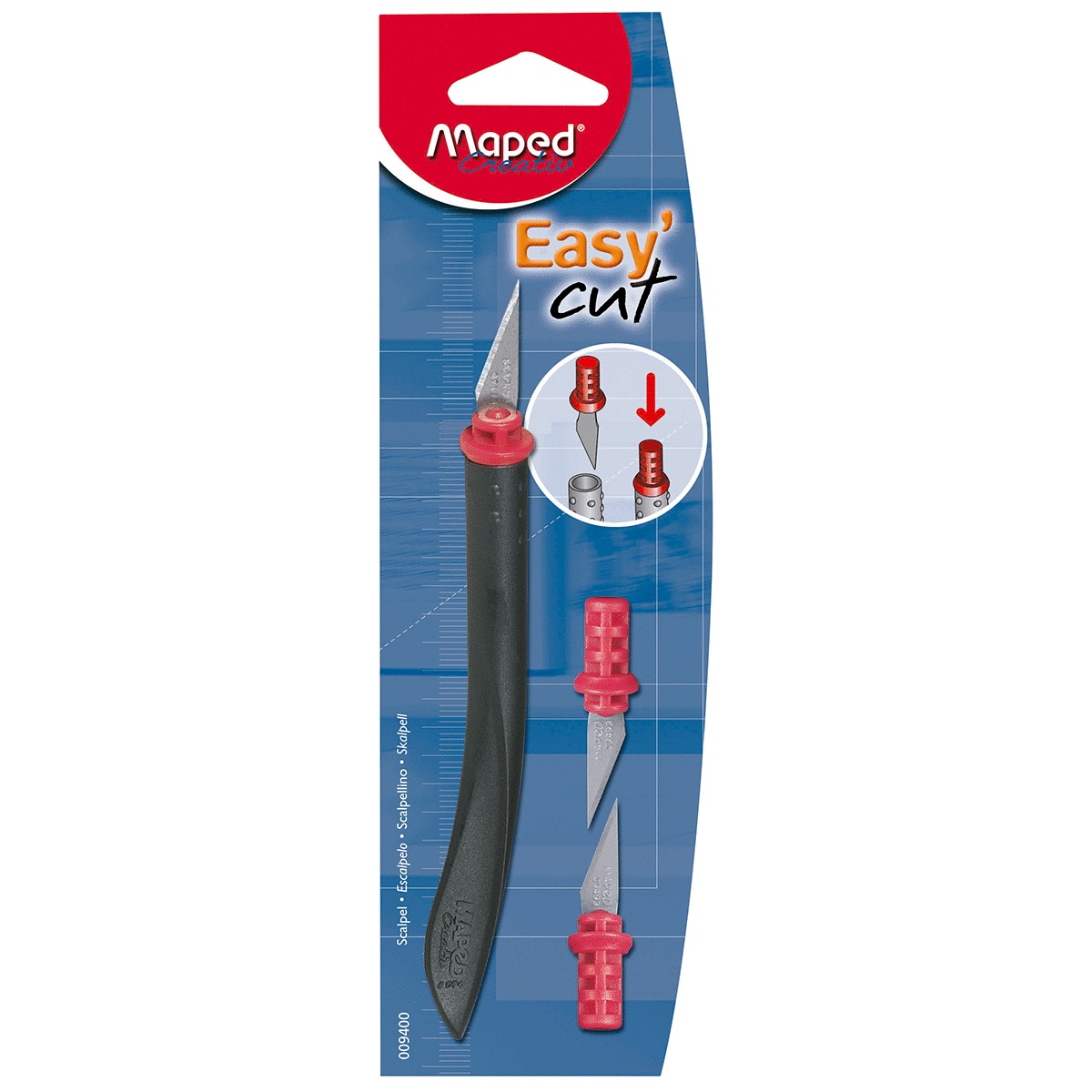 Cutter Exacto Maped Easy Cut Negro