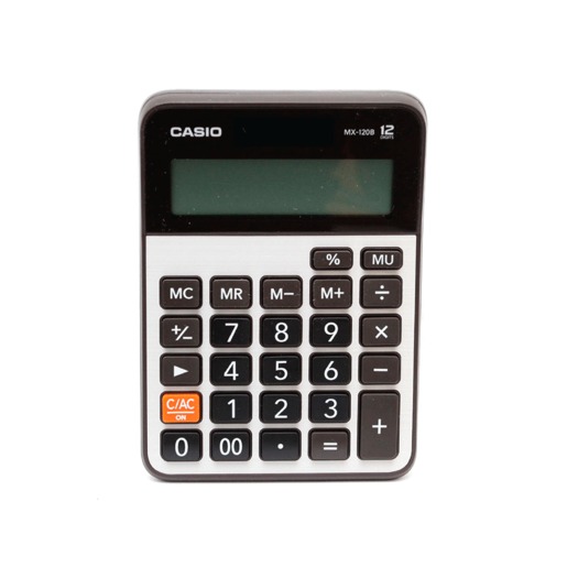 Calculadora Básica Casio MX-120B / 12 dígitos / Negro