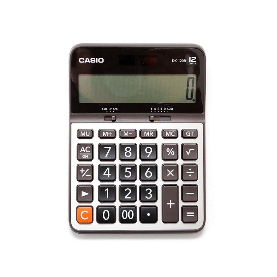 Calculadora Básica Spectra DX-120B / 12 dígitos / Gris