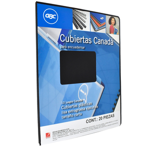 CUBIERTAS DE PLASTICO CARTA GBC (NEGRO, 20 PZS.) CUBIERTAS DE PLASTICO CARTA GBC (NEGRO, 20 PZS.)