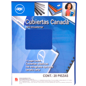 CUBIERTAS DE PLASTICO CARTA GBC (AZUL, 20 PZS.) CUBIERTAS DE PLASTICO CARTA GBC (AZUL, 20 PZS.)