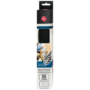 ARILLOS METALICOS 1/4 PULG. GBC (20 PZS., NEGRO) ARILLOS METALICOS 1/4 PULG. GBC (20 PZS., NEGRO)