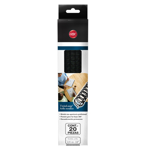 ARILLOS METALICOS 3/8 PULG. GBC (20 PZS., NEGRO) ARILLOS METALICOS 3/8 PULG. GBC (20 PZS., NEGRO)