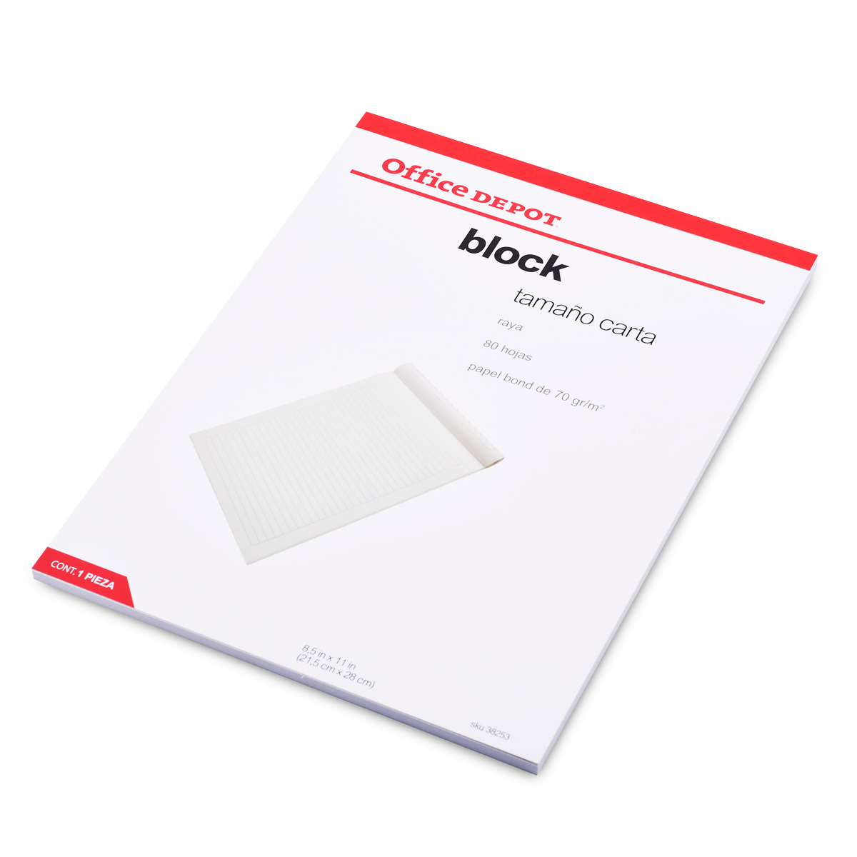 Caja de Papel Reciclado Office Depot Ecológico Carta 5000 hojas Blanco